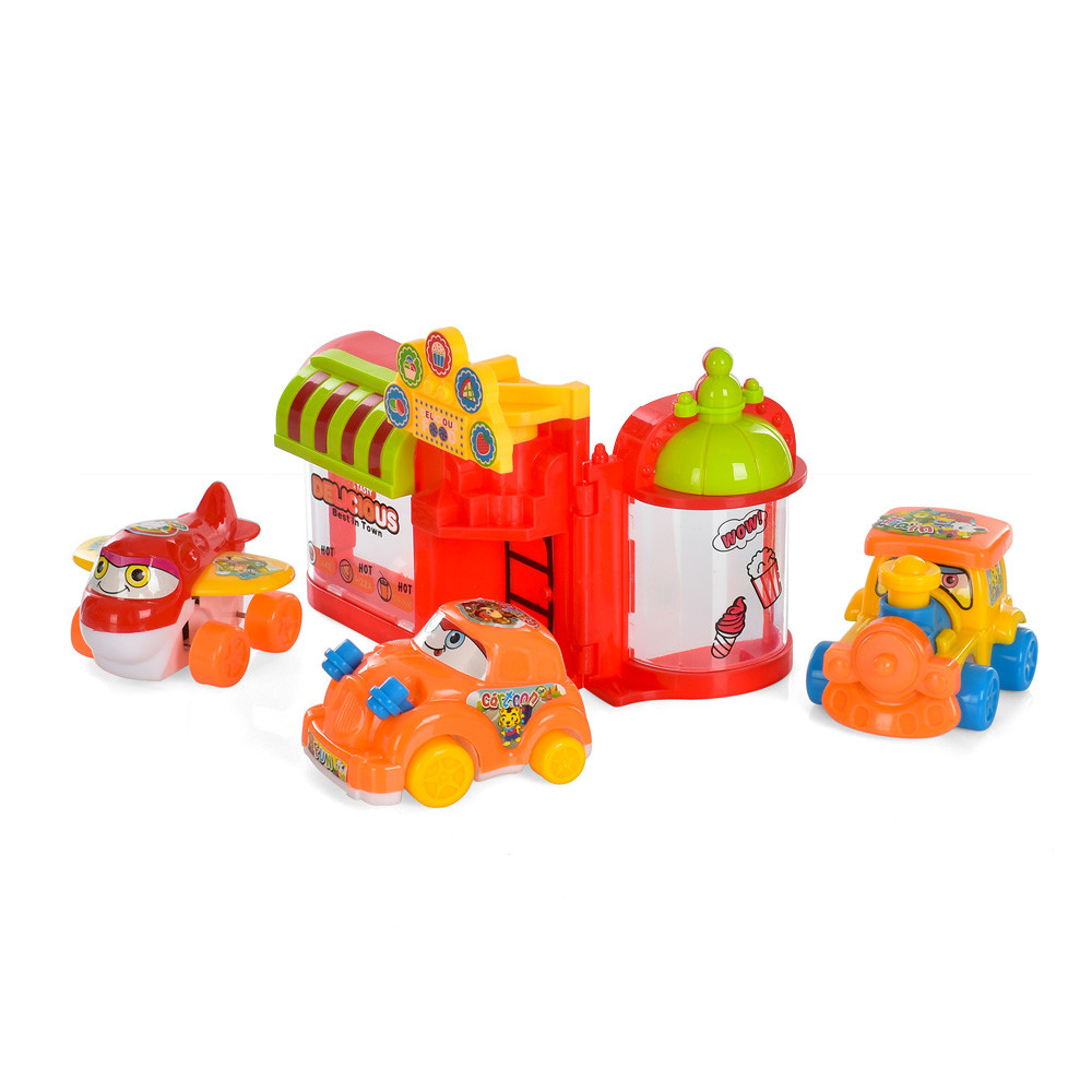 Набір машинок для дітей 1308W-W2 машина поїзд літак, фото 1