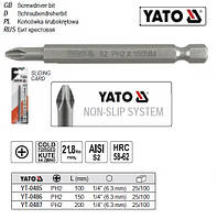 Насадка отвертки бита YATO Польша РН2 1/4" l=150 мм YT-0486