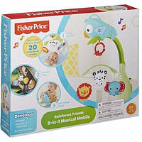 Музичний мобіль Fisher-Price 3 в 1 Тропічні друзі Rainforest Friends 3-in-1 CHR11 оригінал