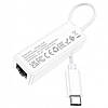 Перехідник Type-C на RJ45 HOCO Acquire UA22 Type-C на Ethernet White, фото 2
