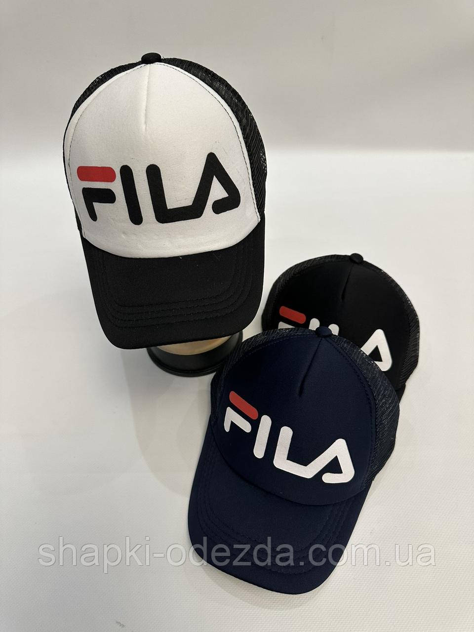 Кепка Тракер підліткова "FILA" Оптом + сітка