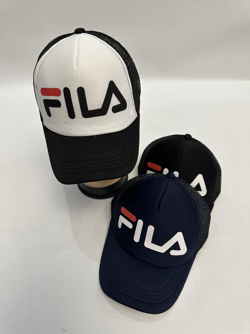 Оптом Кепка Тракер підліткова "FILA"  + сітка