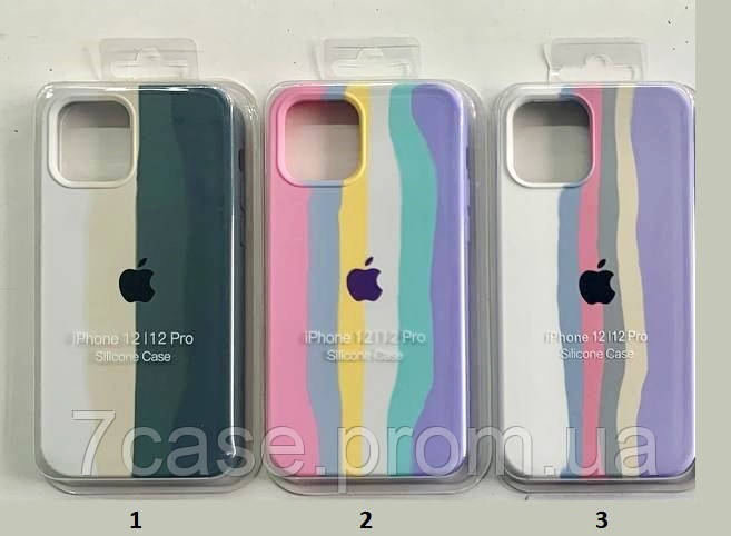 Чохол Silicone Case для iPhone 11 Pro Max райдужний rainbow