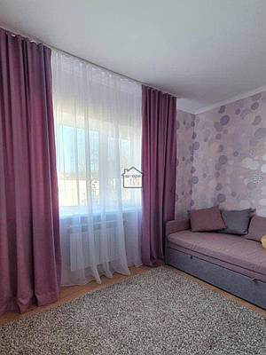 Штори мікровелюр тканина №29, бузковий, фрез, в спальню / зал, 2 штори