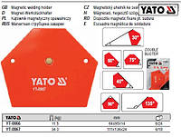 Магнітна магнітна струбцина зварки 111х136х24мм 34кг YATO-0867