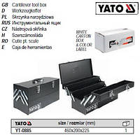 Ящик для инструмента YATO Польша металл 460х200х225 мм YT-0885