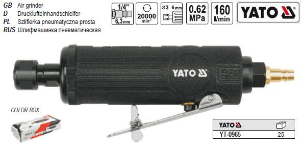 Шліфувальна пневматична YATO 1/4" YT-0965