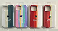 Чохол Silicone Case Rainbow для iPhone 13 Pro кольоровий райдужний