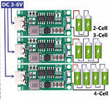 Зарядний пристрій 4S2A для літій-іонних (полімерних) акумуляторів 8,4v роз'єм type-c USB Imax 2A, фото 3