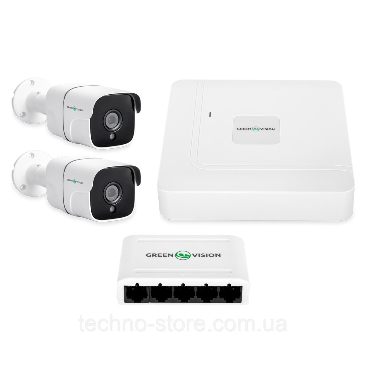 Комплект відеоспостереження на 2 камери GV-IP-K-W68/02 4MP (Lite)