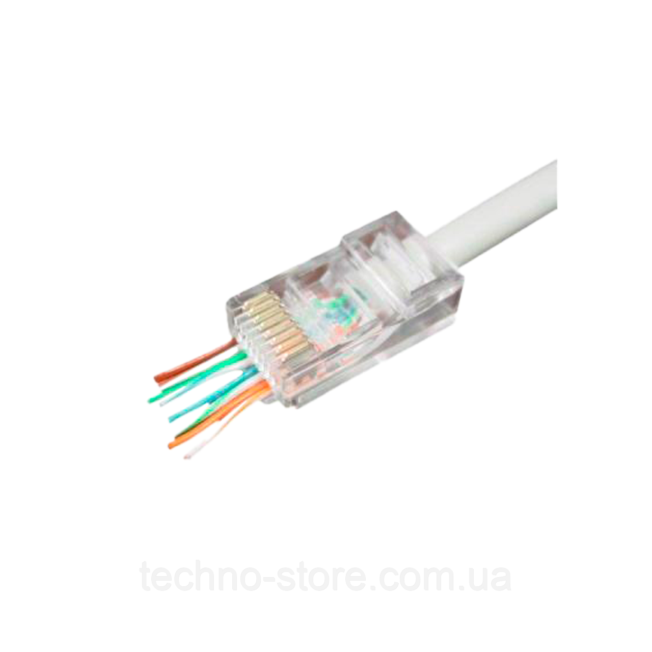 Конектор наскрізний RJ45 Cat.5E (100 шт)