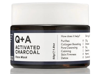 Маска для обличчя детокс з активованим угіллям Q+A Activated Charcoal Face Mask 50 г