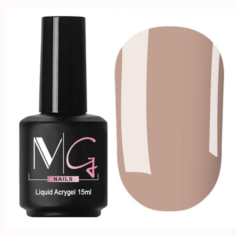 Акрил-гель рідкий MG Nail Liquid Acrygel №17 Сіро-рожевий 15 мл, фото 1