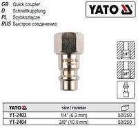 Швидкознімний кінцевик YATO внутрішя різьба Ø=1/4" YT-2403