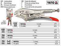 Клещи зажимные YATO Польша сварщика l=250 мм CrMo YT-2451