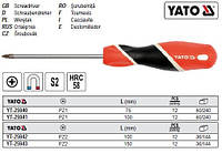 Отвертка YATO викрутка хрестова POZIDRIV PZ2 l=100 мм YT-25942