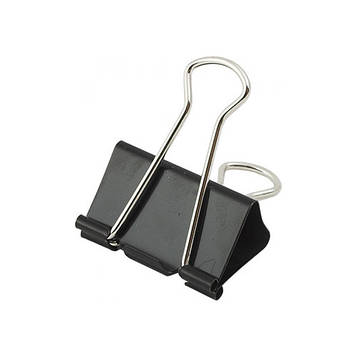 Біндери Buromax 15 мм 12 шт. Чорні (BM.5306)