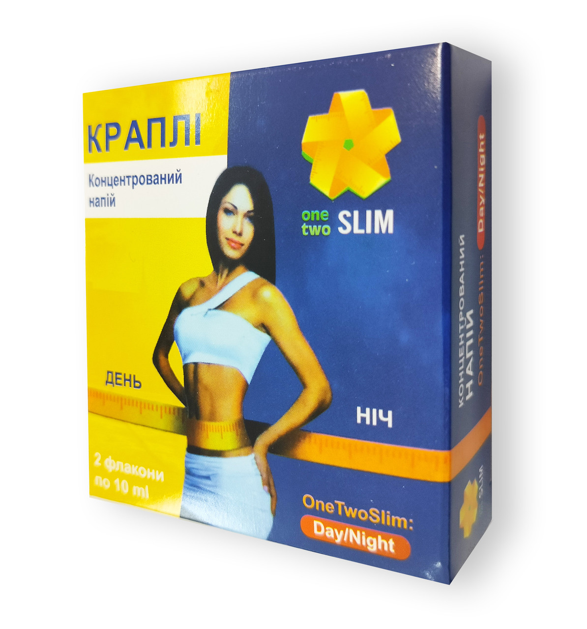 OneTwo Slim - концентровані краплі для схуднення день\ніч (Ван Ту Слім) 2 флакони по 10 мл.