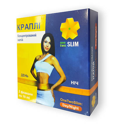 OneTwo Slim - концентровані краплі для схуднення день\ніч (Ван Ту Слім) 2 флакони по 10 мл., фото 1