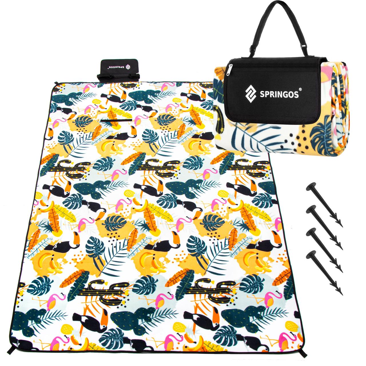 Килимок для пікніка та кемпінгу Springos 200 x 200 см складаний PM043