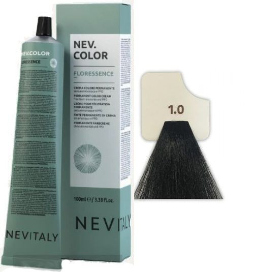 Фарба для волосся Nevitaly Floressence Color 1/0 без аміаку, 100 мл