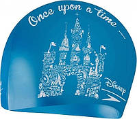 Шапка для плавания Speedo SLOGAN PRT CAP JU голубой, белый Дет OSFM 5053744543697