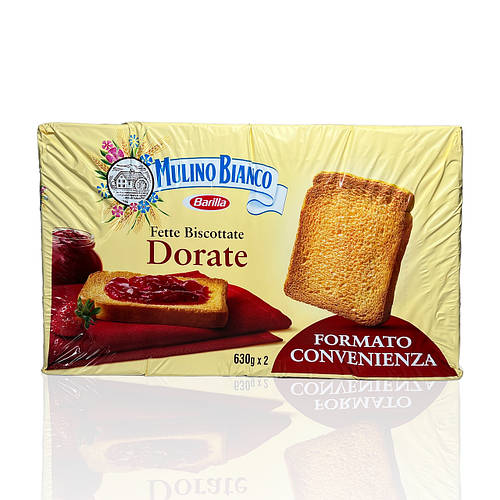 Купить Сухари MULINO BIANCO Fette Biskottate Dorate (белый хлеб) 630г ...