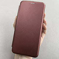 Чехол-книга для Samsung Galaxy A20s книжка с подставкой на телефон самсунг а20с бордовая stn