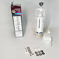 Пристрій зливного бачка, зливний механізм Perfect Float з подвійним зливом клапан нижньої подачі води, 3/6 NKP, фото 5