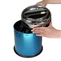 Відро для сміття з поворотною кришкою 5 л. з нержавіючої сталі, хром Maxiflow (SANPREIS), фото 5