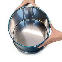 Відро для сміття з поворотною кришкою 5 л. з нержавіючої сталі, хром Maxiflow (SANPREIS), фото 7