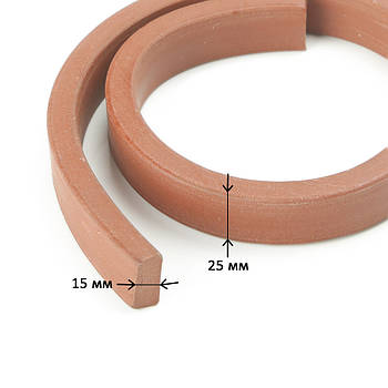 Бентонітовий шнур набухаючий 15х25 мм для гідроізоляції та герметизації робочих швів, 5 м.п. Sanpol (Україна)