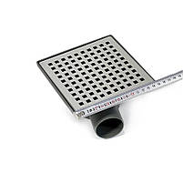 Злив для душу - трап для душової кабіни DRAIN KLEPPER 15x15 см із сухим затвором, горизонтальний NEO SANPREIS, фото 7