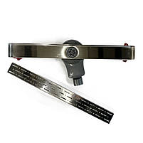 Каналізаційний канал у душ із решіткою ALFA ROTATION 60 см із подвійним затвором, поворотний сифон NEO, фото 3