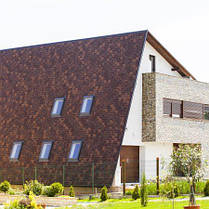 Бітумна черепиця Tegola Premium Gothik Wood Brown, фото 4