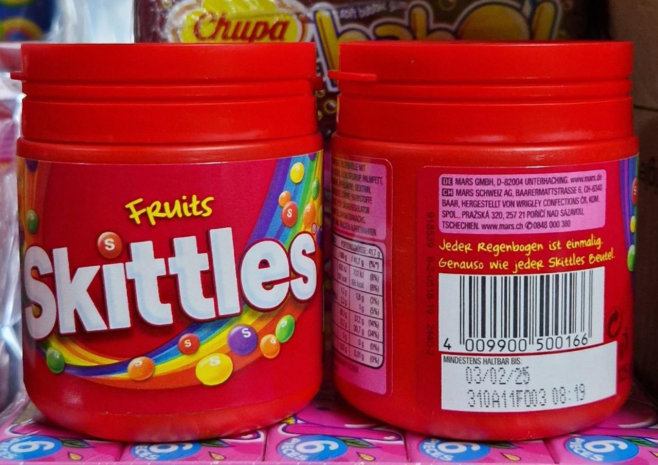 Дропси Skittles 125 г.