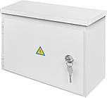 Розподільчий щит 12 модулів металевий 200х260х120мм IP54 навісний з замком [s0100129] E.NEXT e.mbox.stand.n.12.z