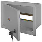 Розподільчий щит 12 модулів металевий 170х260х105мм IP31 вбудований з замком [s0100021] E.NEXT e.mbox.stand.w.12.z