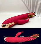 Вібратор кролик Wo-sex Libo, 8 режимів вібрації, телескопічний. Червоний, фото 3