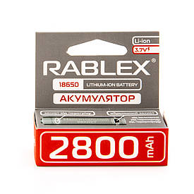 Акумулятор літій-іонний RABLEX18650-P із захистом Li-Ion 2800mAh 3.7V