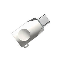 Перехідник Hoco UA9 USB OTG to Type-C (Сталевий) 35248