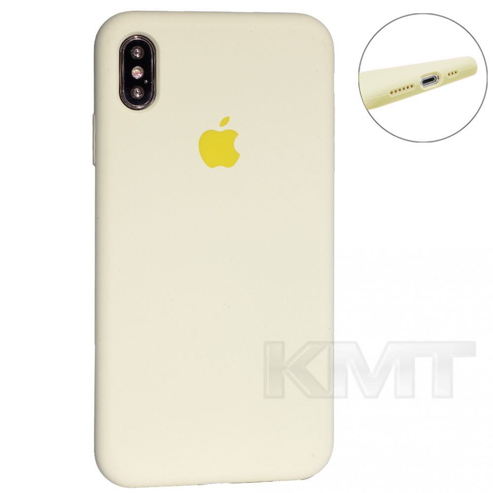 Купить Original Silicone Case Full Size iPhone X ; XS Mellow Yellow (51