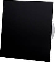 Вытяжной вентилятор AirRoxy dRim 125 S BB панель стеклянная черный матовый 140м³/ч 10Вт