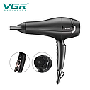 Фен професійний для волосся VGR V-450 (Чорний), фото 3