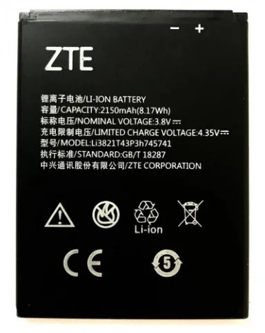 Акумуляторна батарея LI3821T43P3H745741 для мобільного телефону ZTE Blade L5, L5 Plus, T520