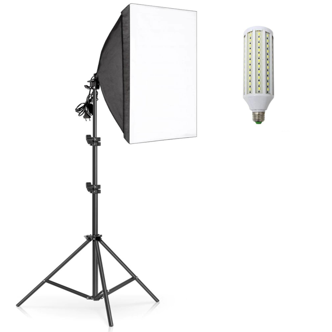 Набір студійного світла з LED-лампою 60 вт. Prolight 50х70 см + Стійка