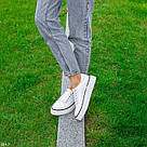 Хіт сезону. Шкіряні жіночі білі кеди, фото 7