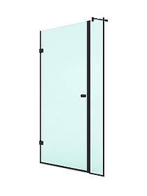 D7-21 Повний комплект фурнітури для дверей в душову нішу, чорна