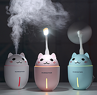 Увлажнитель воздуха Котик 320 мл Humidifier Ночник с USB ультразвуковой