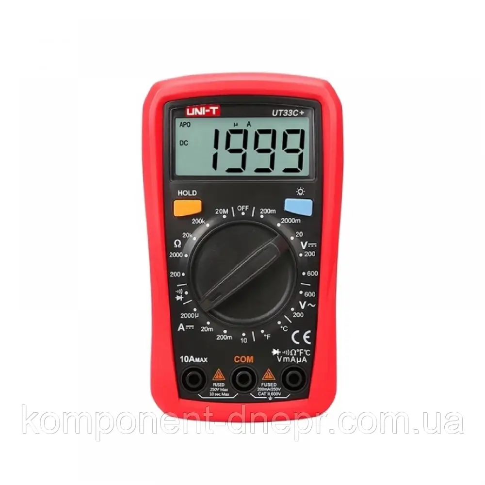 Кишеньковий цифровий мультиметр UNI-T UT33C+ (+ термопара)